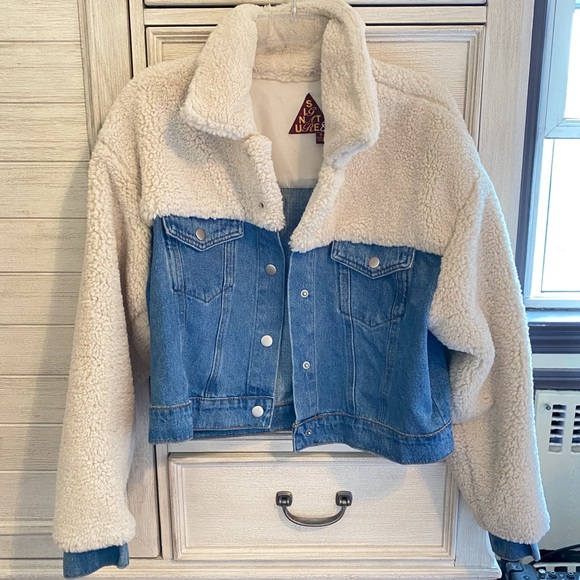 Signature8 Jackets & Blazers - Denim & sherpa jean jacket